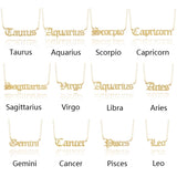 Gold Plated Zodiac Sign Necklace