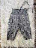 Two Piece Sweater Shorts Set