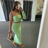 Mint Green Long Skirt Set